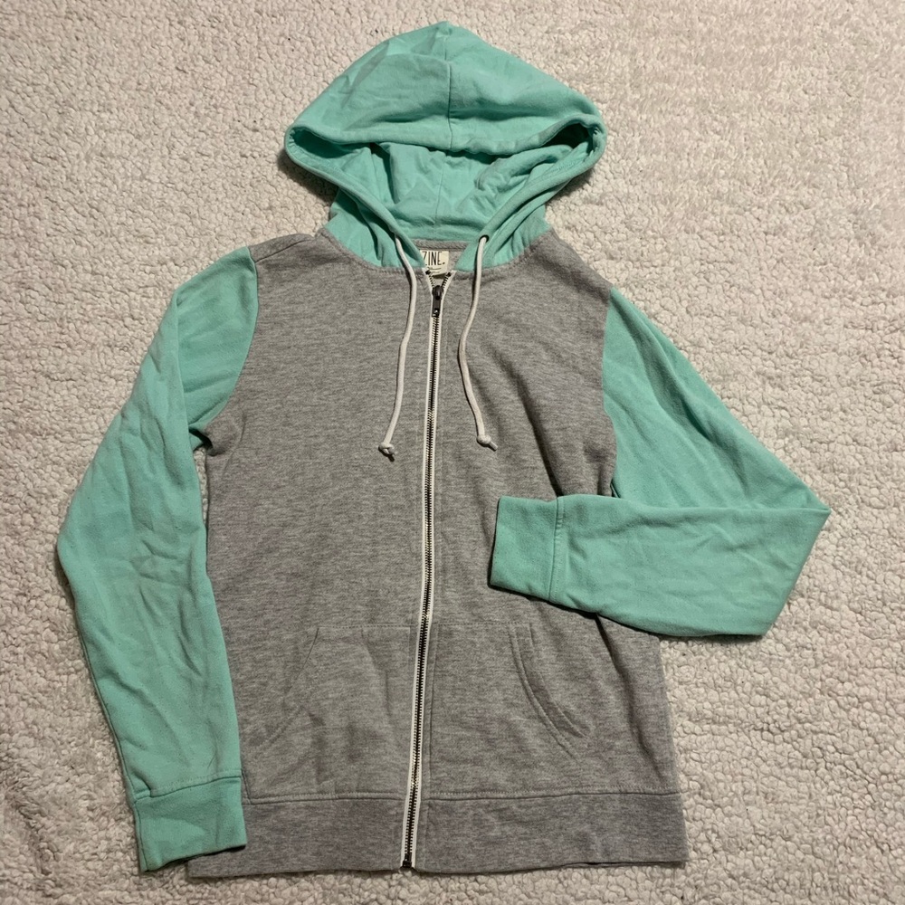 Zine zip up hoodie